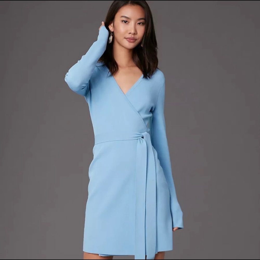 DVF Knit Wrap Dress size S